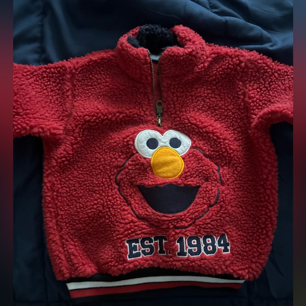 Elmo Adorable Sherpa Pullover Sweatshirt